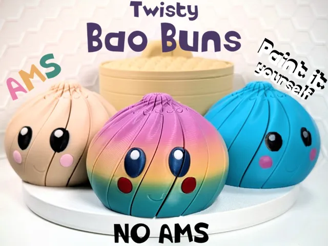 Twisty Bao Buns (Viral Dumplings, 15 Slices)