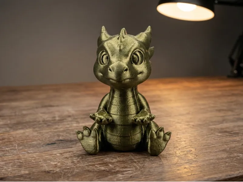 Cute Chibi Dragon - No Supports & Fast Print