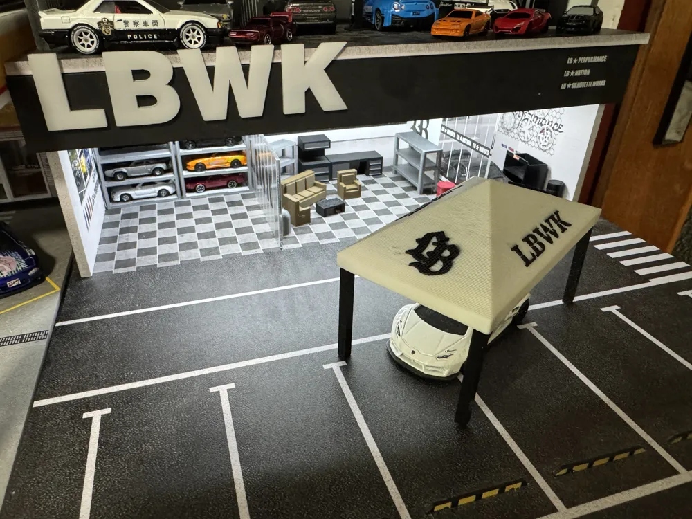 LBWK canopy for cars 1:64 , 1/64 Hotwheels - Free 3D Print Model ...