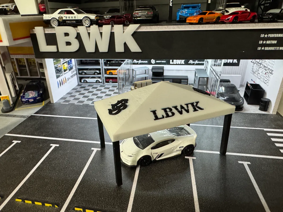LBWK canopy for cars 1:64 , 1/64 Hotwheels by Tomik_808 MakerWorld: Download Free 3D Models - 3D model önizlemesi