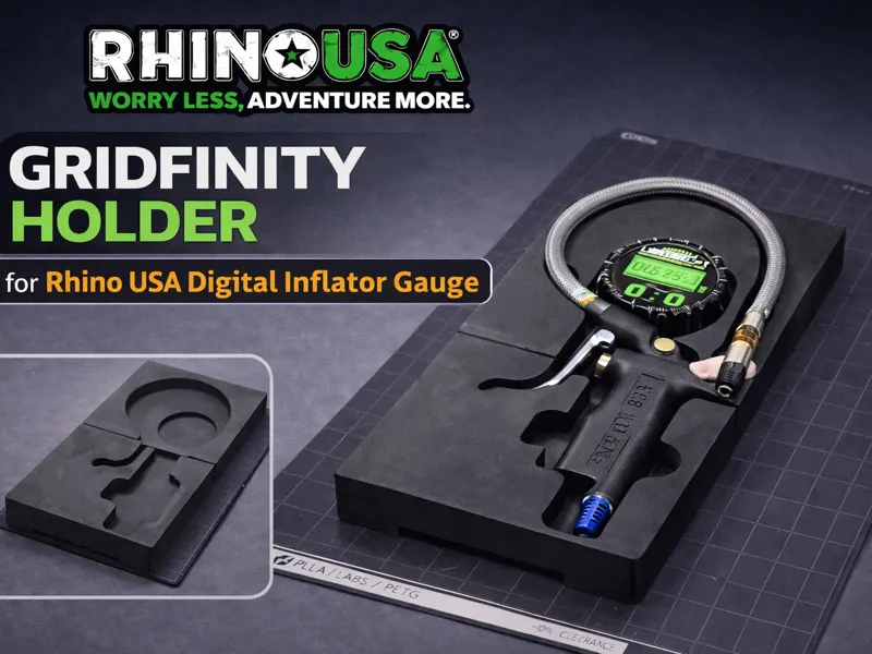 Rhino USA Digital Pressure Gauge Gridfinity 