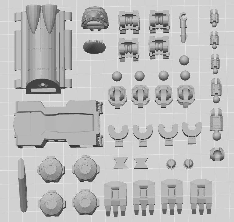 Miniatura 2 do modelo 3D 变形金刚山猫号/天猫号13CM，不可变形，可搭配布鲁可星辰版（需要AMS）
