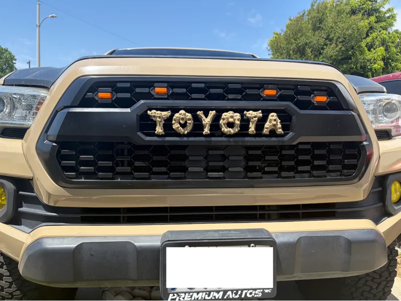 Toyota Tacoma 16–23 TRD grille skull letters