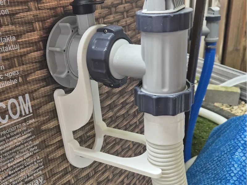 Intex Bestway Pool Hose Holder 38mm w/ Jet & Valve