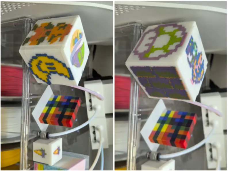 6-sided Cube of Color Layering [testing model]
