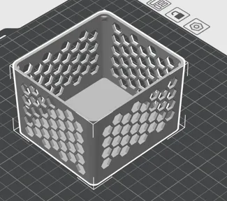 Small Hex basket / tray / bin | stackable !