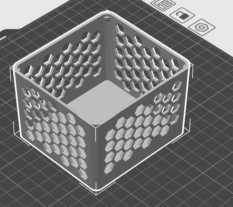 Small Hex basket / tray / bin | stackable !