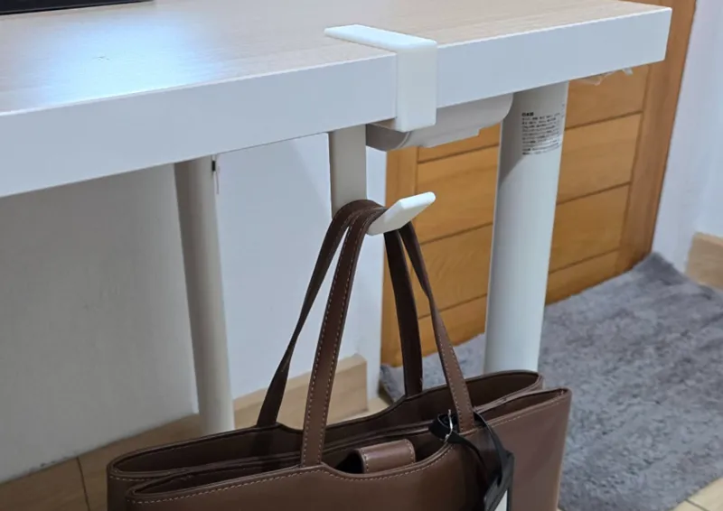 Desk Bag hanger for IKEA LINNMON