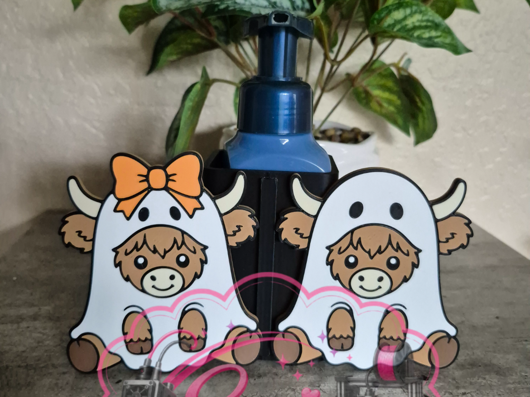 Cow Ghost Soap & Pen Holder - Interchangeable - 3D printed Decor, in stock in India