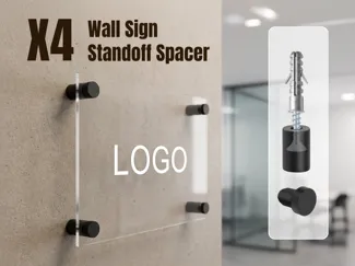 Wall Sign Standoff Spacers | Hidden Screw Mount