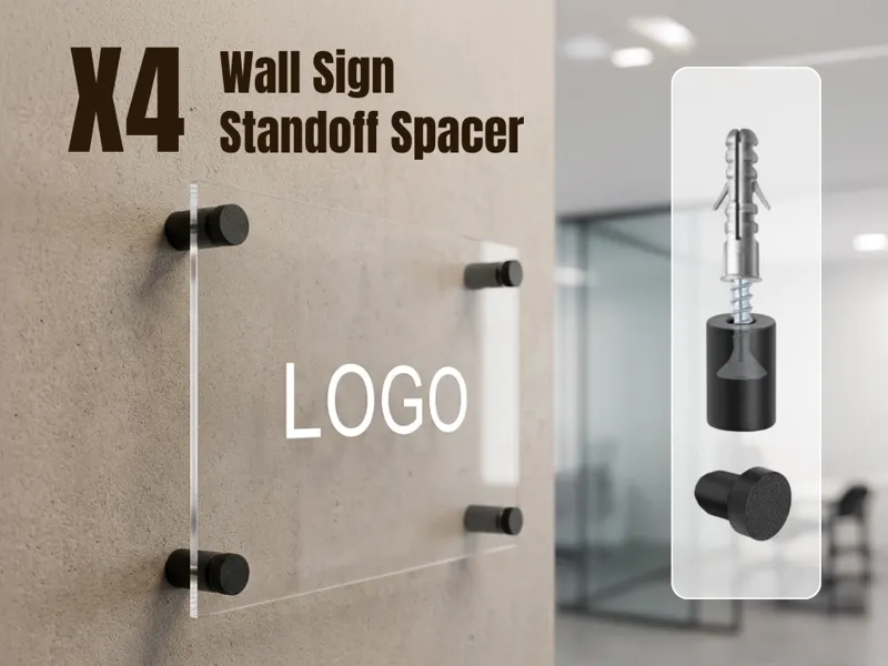 Wall Sign Standoff Spacers | Hidden Screw Mount
