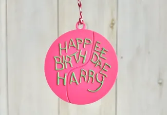 Harry Potter Happee Birthdae Christmas Ornament