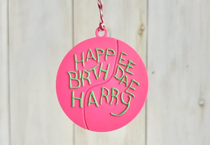 Harry Potter Happee Birthdae Christmas Ornament