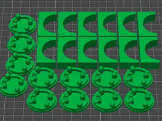 Carcassonne Castle and Bridges Set of 12