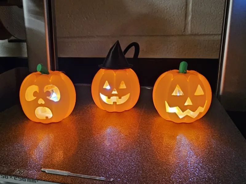 Light Up Jack o Lantern Set