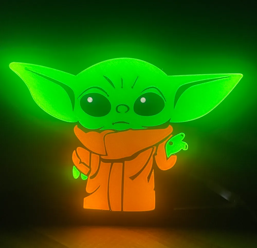 Baby Yoda Light Box by Three Dimensions MakerWorld