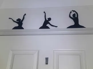 Ballerina Door Silhouettes