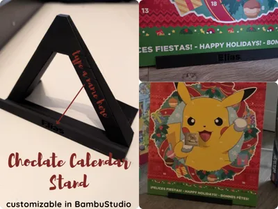 Christmas Chocolate Calendar Stand (Anti-Tip)