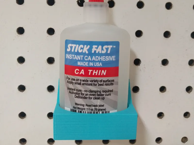 CA Glue Pegboard Mount