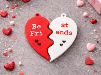 Valentine Heart keychain