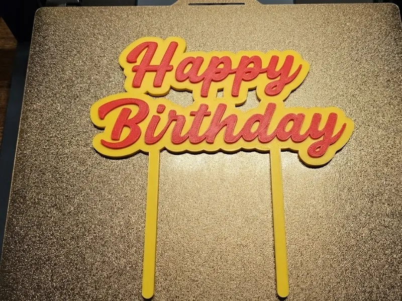 Happy Birthday Cake Topper