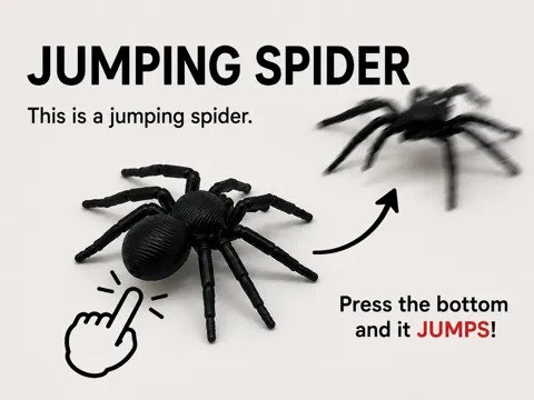 Objeto manipulable: Jumping spiders — referencia de MakerWorld