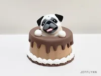 Pug in Cake
