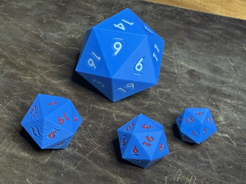 D20  20 sided die