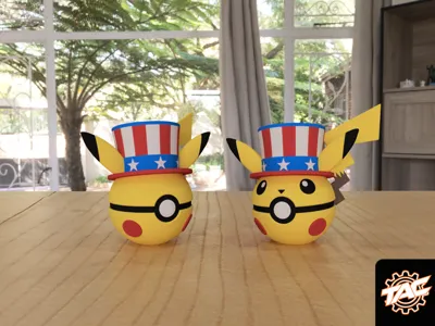 #0025 - 4th of July Pikachu 