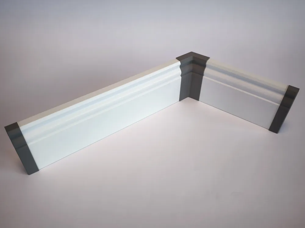 Printmaking Baseboard Hamburger Baseboard 80×18mm — Full Cover Set - Free 3D Print Model ...