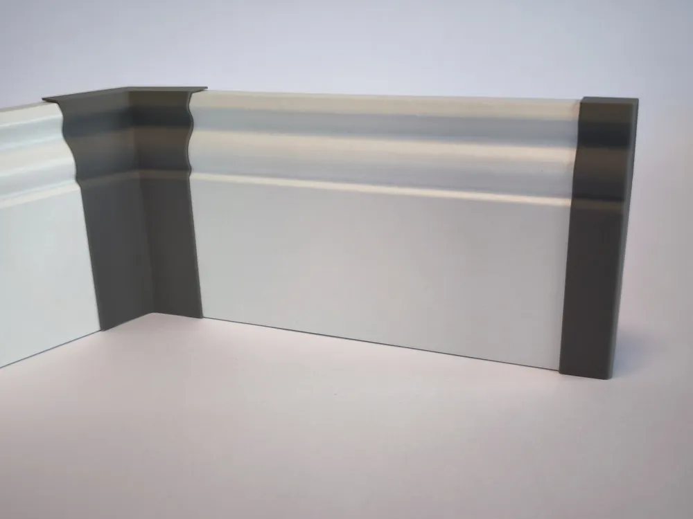 Printmaking Baseboard Hamburger Baseboard 80×18mm — Full Cover Set - Free 3D Print Model ...