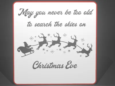 Search the skies on Christmas Eve