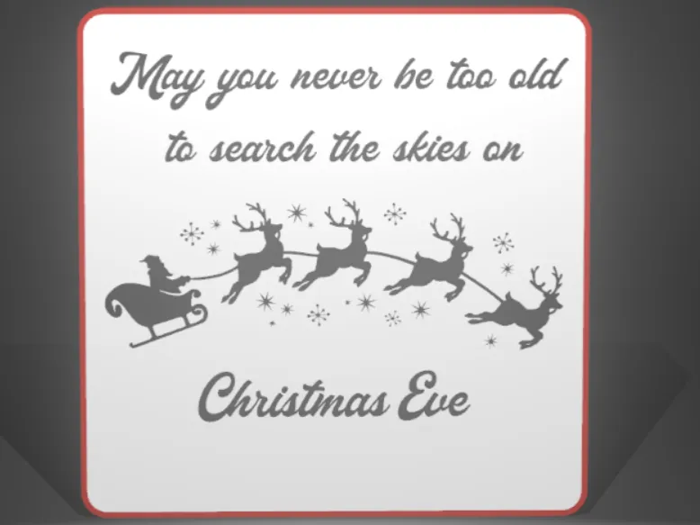 Search the skies on Christmas Eve