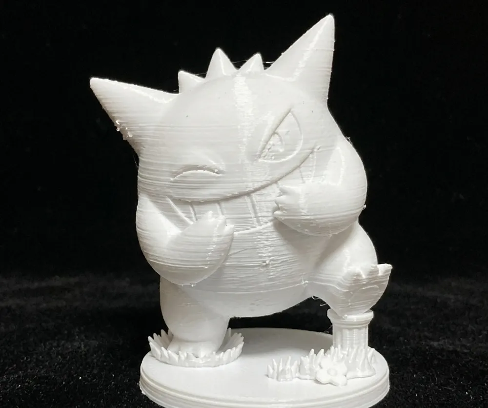 figure of a laughing Gengar based on a card design - Free 3D Print ...