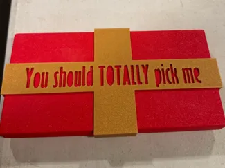 White Elephant Lottery Ticket Box