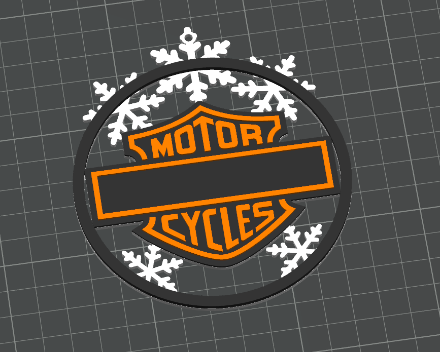 Harley Christmas ornament (customizable) - 1