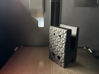 AR Wall Mount Hex Pattern W/ mag holder