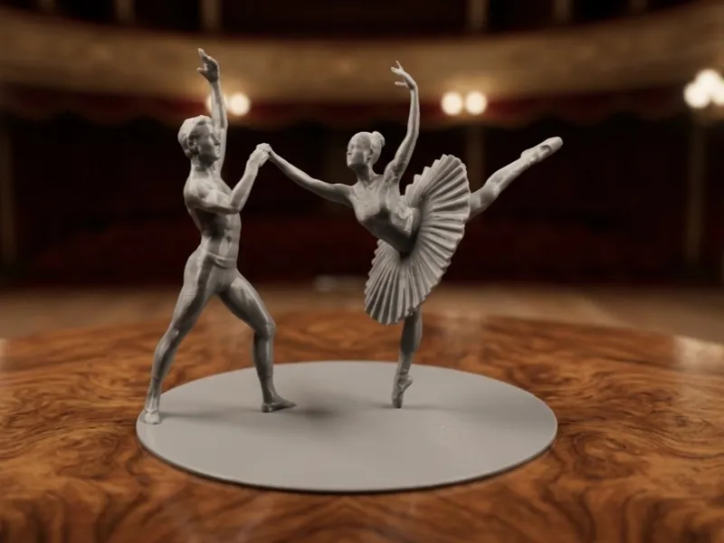 Classical Ballet Sculpture: "Pas de Deux"