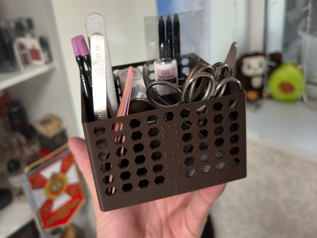 Organizer for manicure details 11x11x7cm