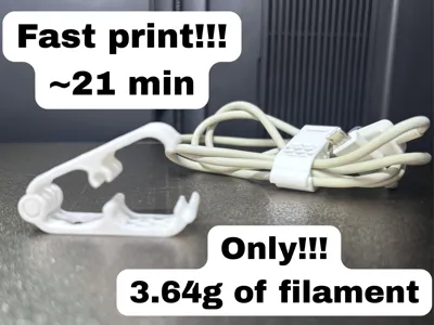 Cable Clip - Foldable Cord Organizer & Holder