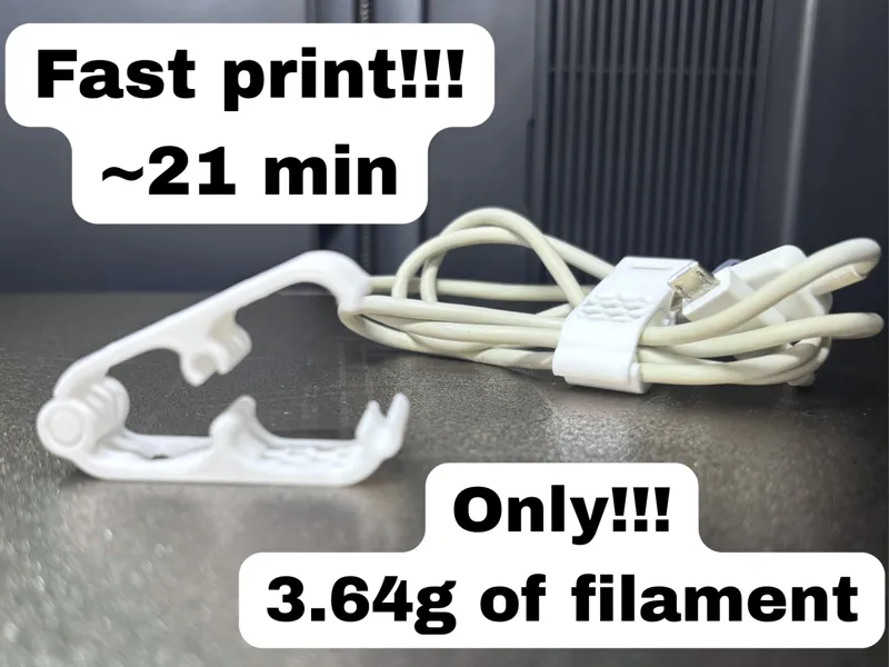 Cable Clip - Foldable Cord Organizer & Holder