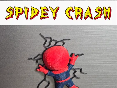 Crushed Spiderman - Wall Decal