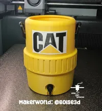 Caterpillar - Print in Place or Removable Logo