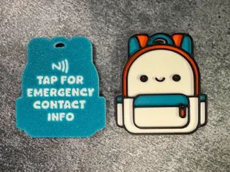Cute Kawaii Kids NFC Emergency Contact NFC Tags