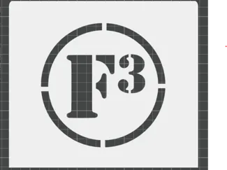 F3 Stencil - Coupon Marker