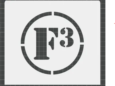 F3 Stencil - Coupon Marker
