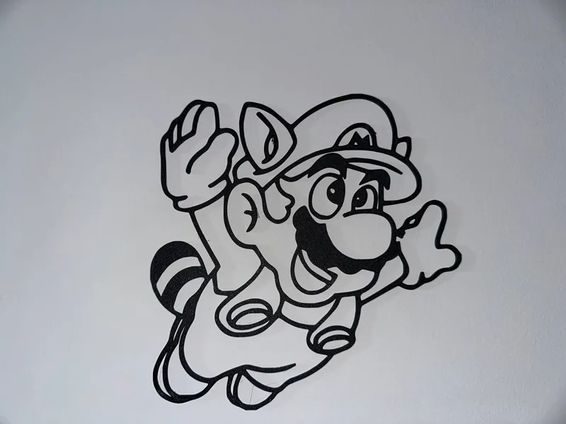 super mario flying wallart