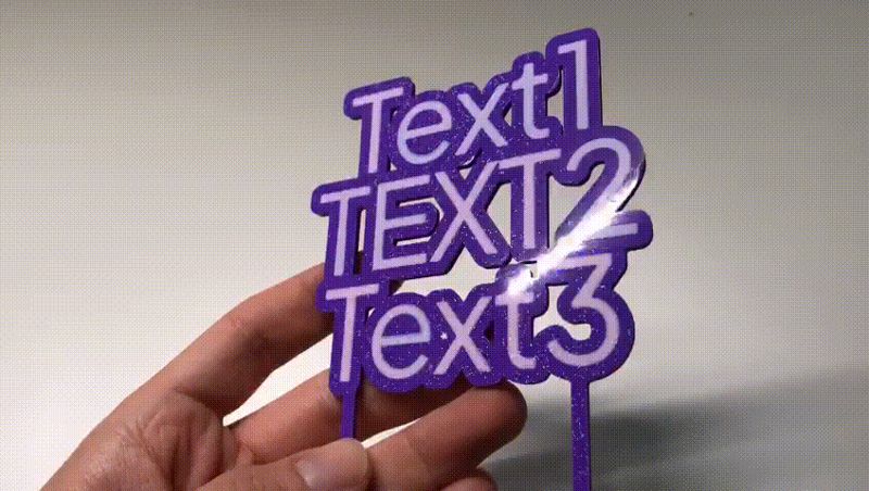 Customizable Cake Topper - Parametric