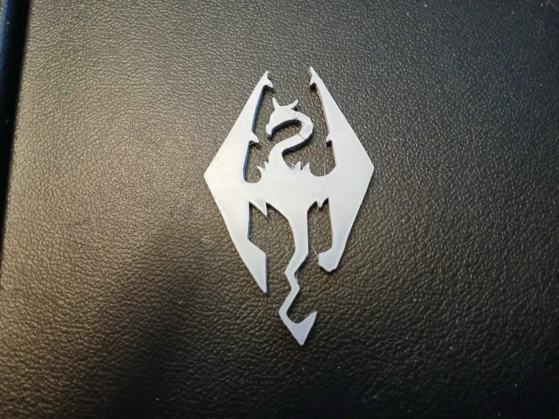 Skyrim Dragonborn Pendant 13th Anniversary Tribute