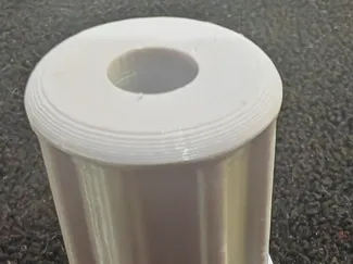 Volleyball antenna: lower part clamping mechanism.
